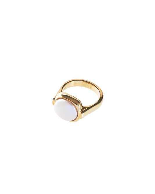 Country Pearl Ring -Gold-