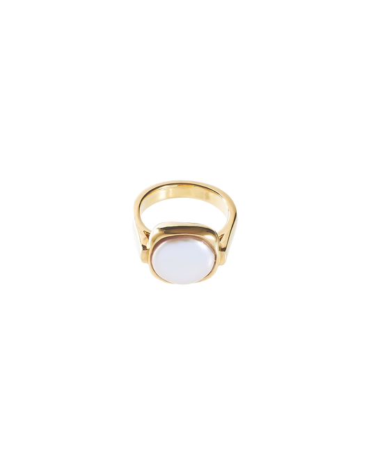 Country Pearl Ring -Gold-