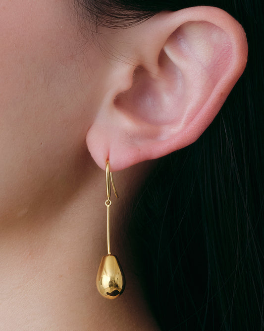 Drop Line Pierces -Gold-