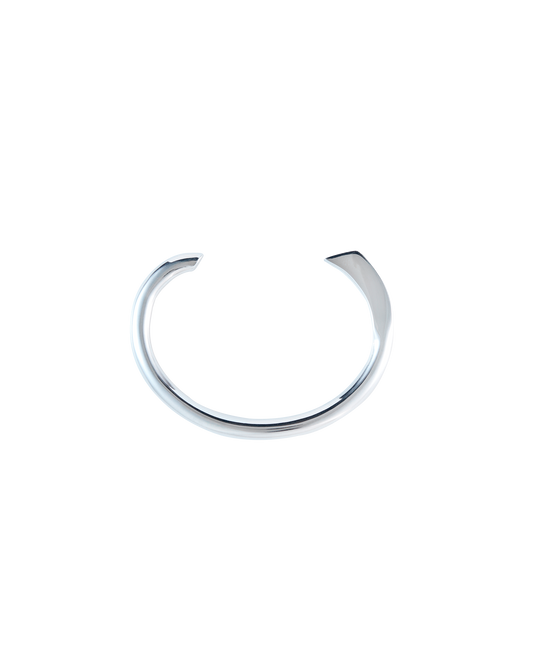 Calla Lily Bangle - Silver -