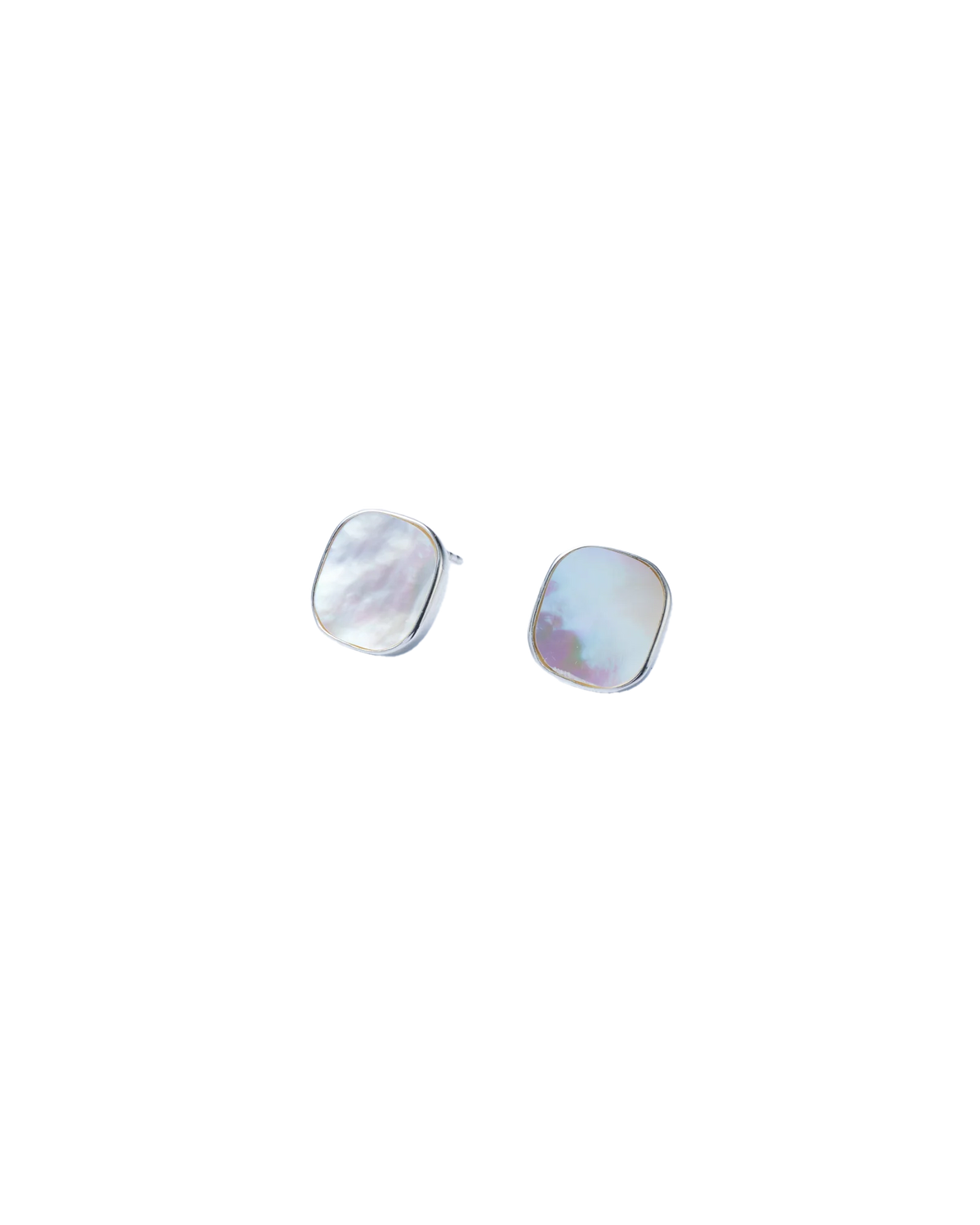 White Shell Window Pierces -Silver-