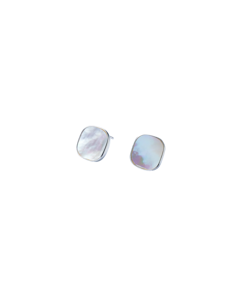 White Shell Window Pierces -Silver-