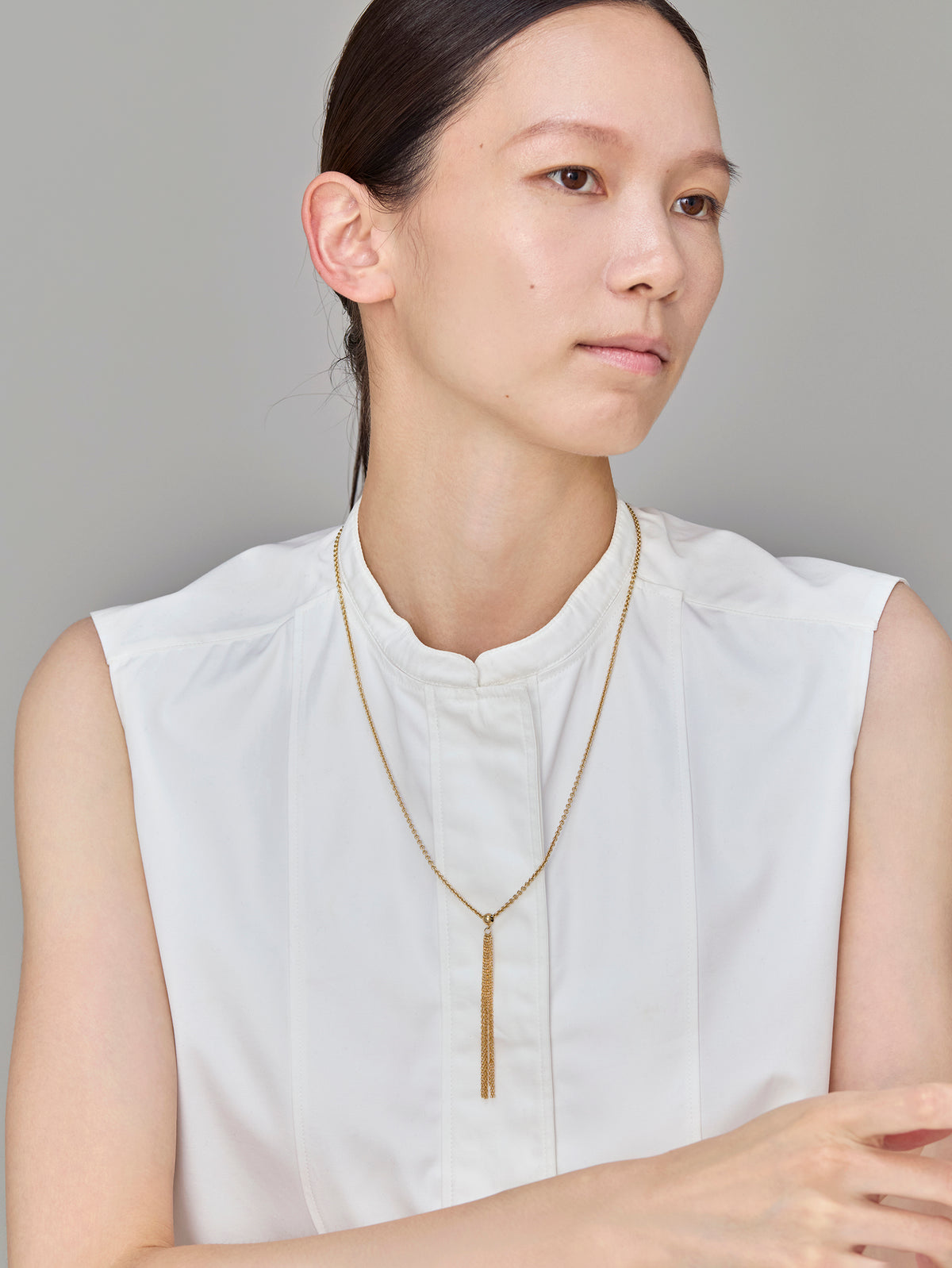 Cord Necklace 70cm -Gold-