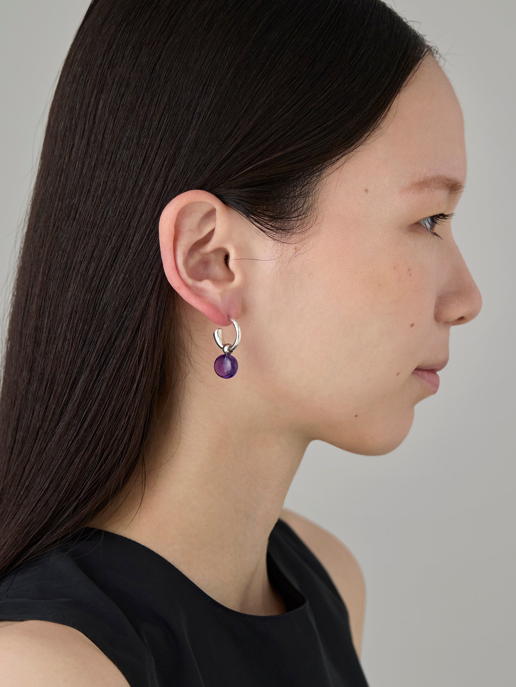 Charm Dew Drop-Amethyst