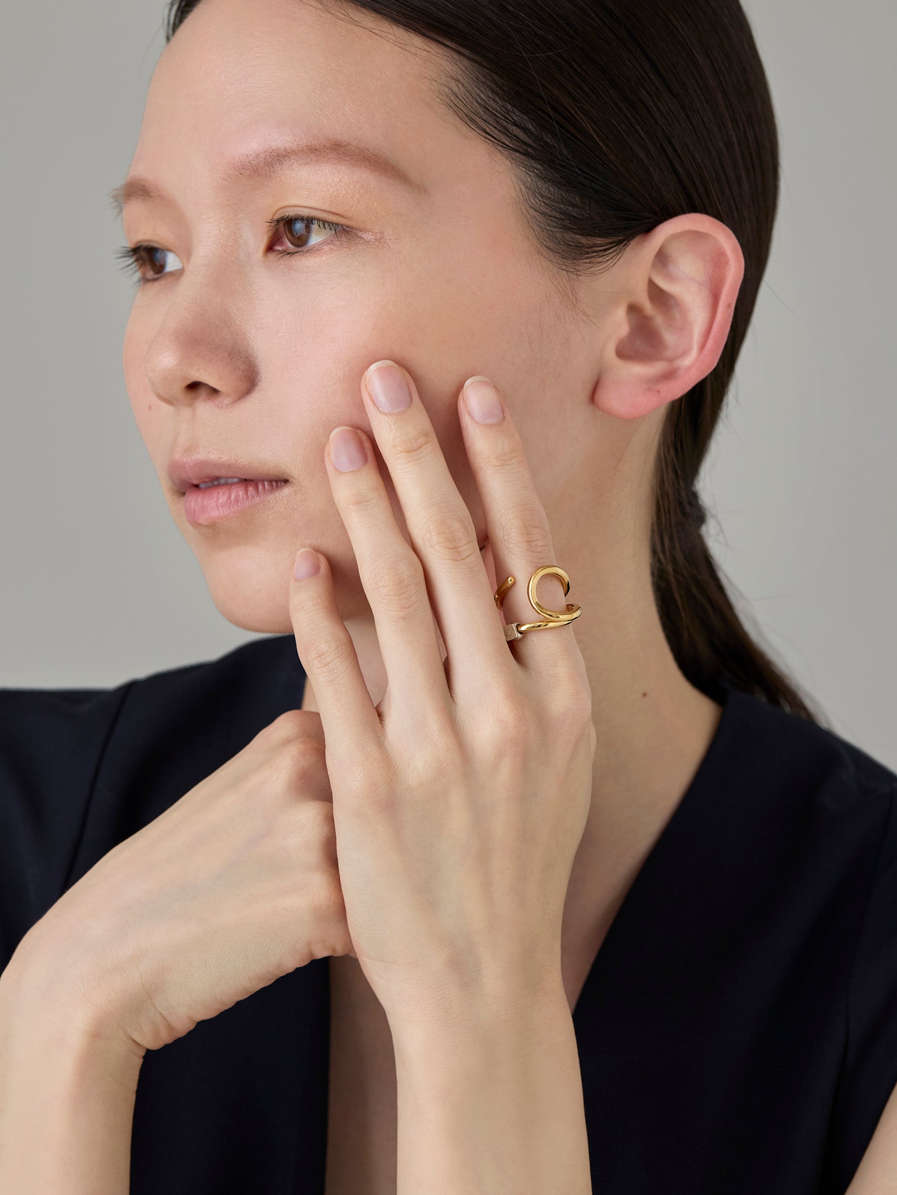 Wave Ring -Joy- Gold