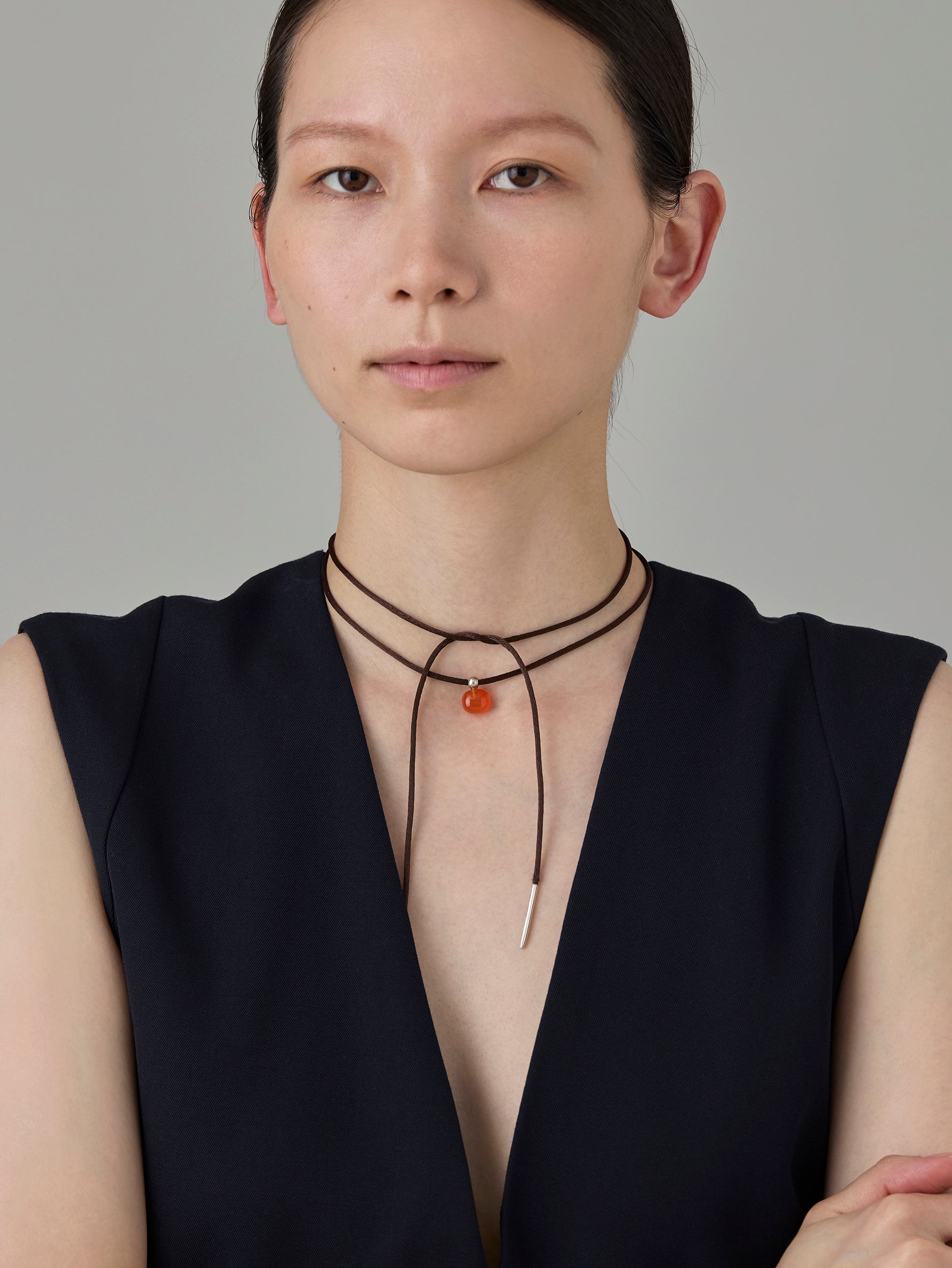 Charm Dew Drop-Carnelian