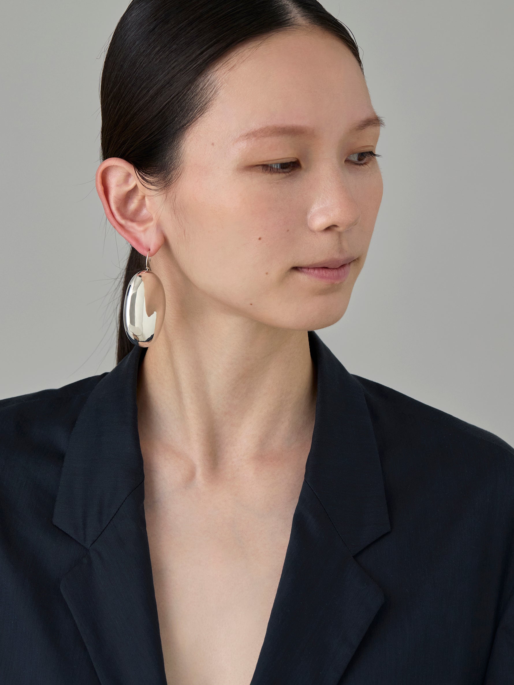 Pure Silver Stone Pierces L