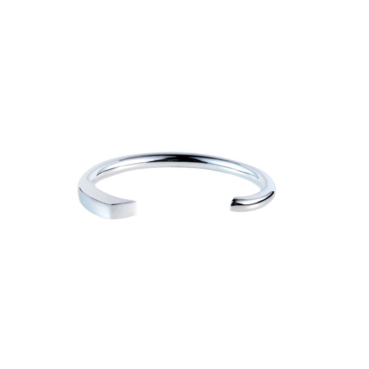 Calla Lily Bangle - Silver -