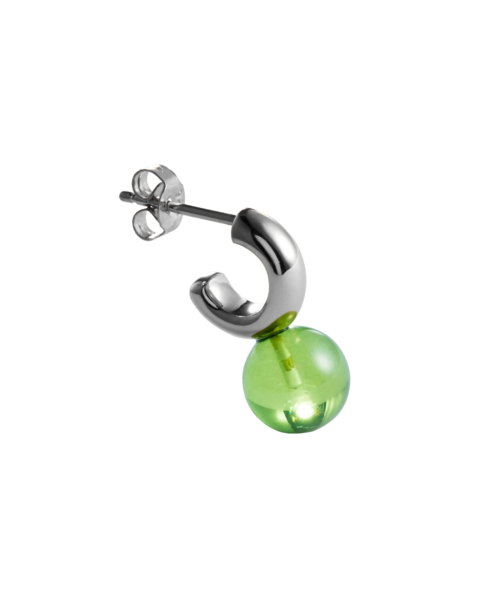 Sunny C Amber Pierce Silver -Green-