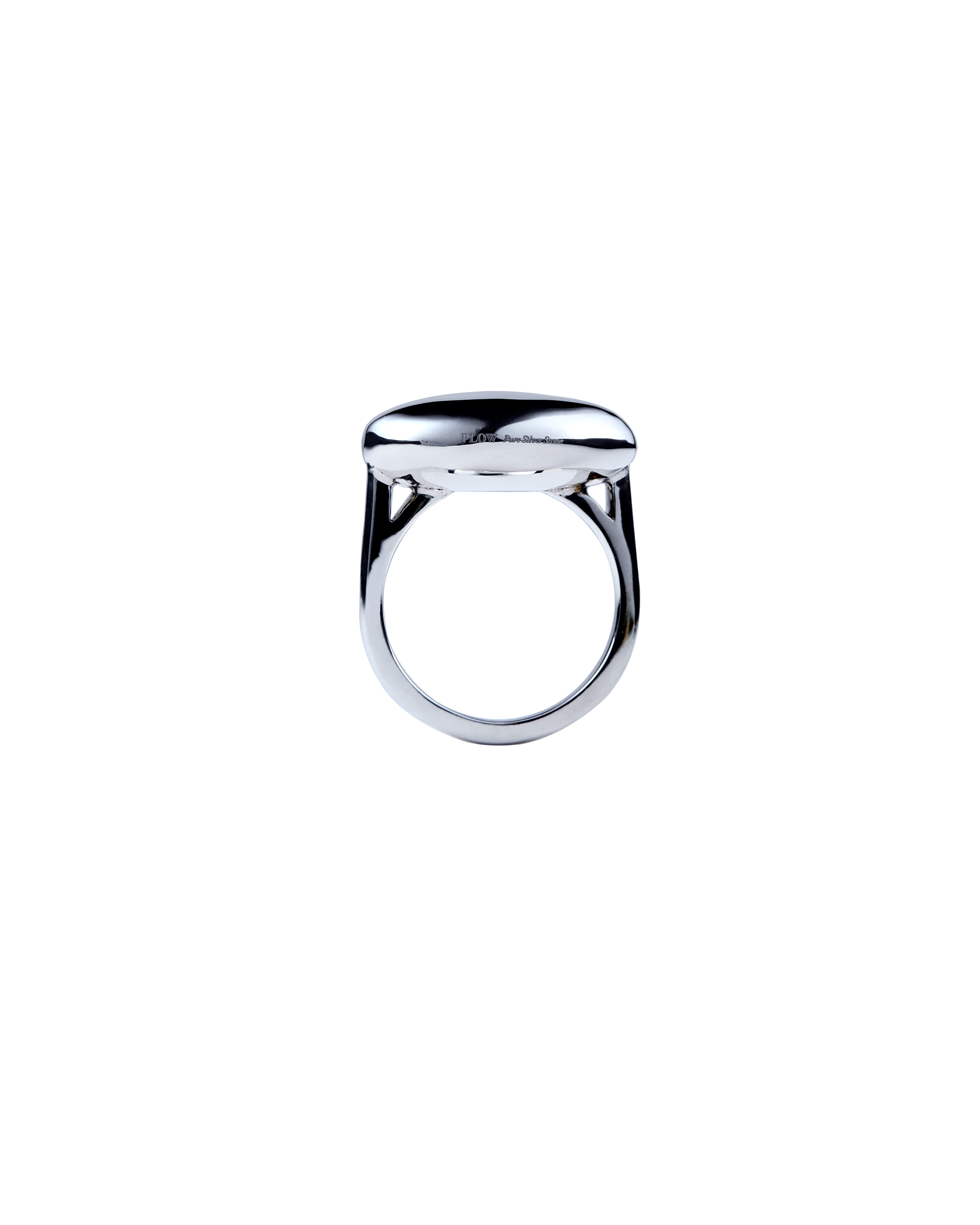 Pure Silver Stone Ring