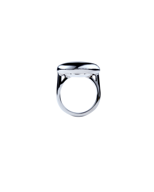 Pure Silver Stone Ring