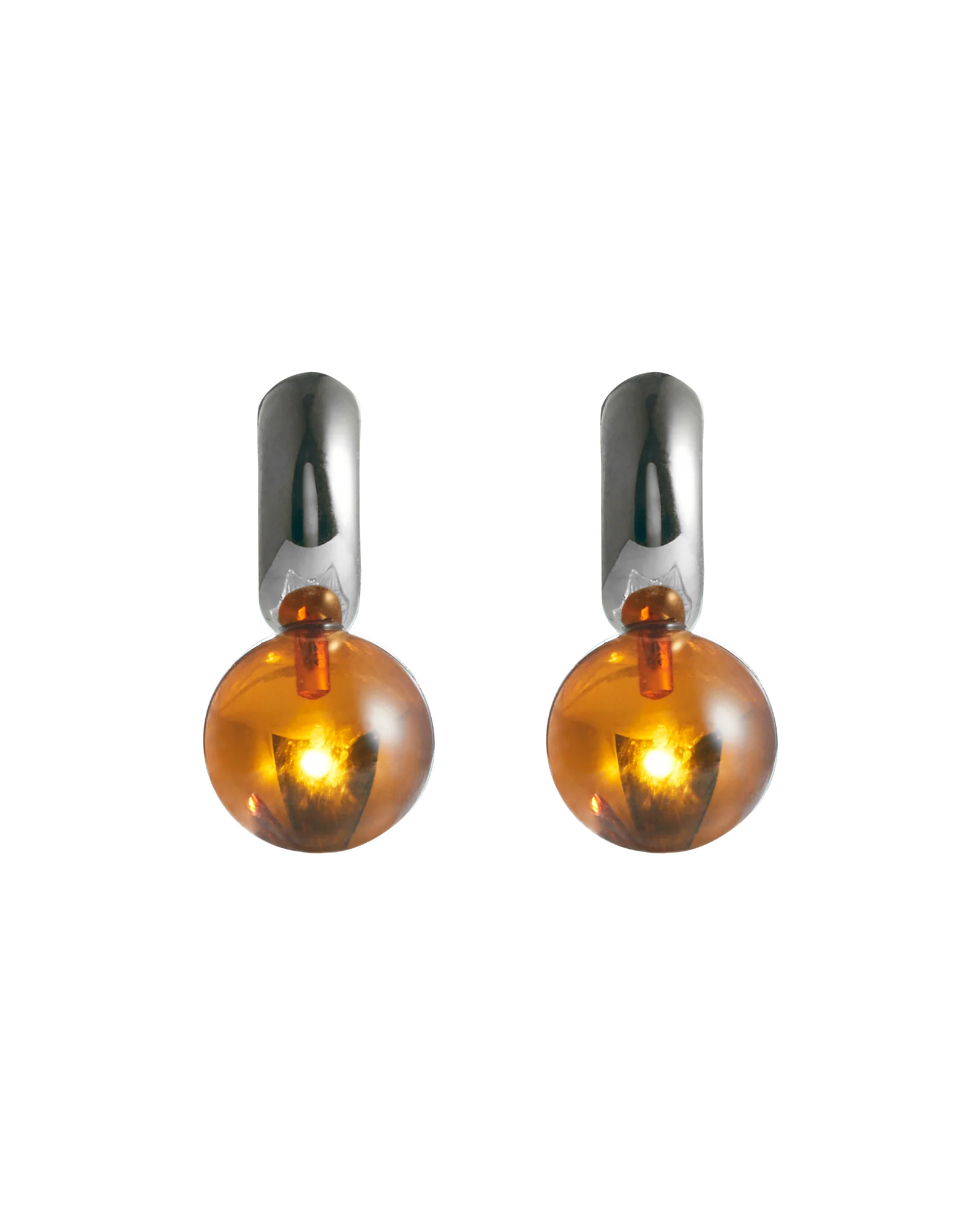 Sunny C Amber Pierce Silver -Brown-