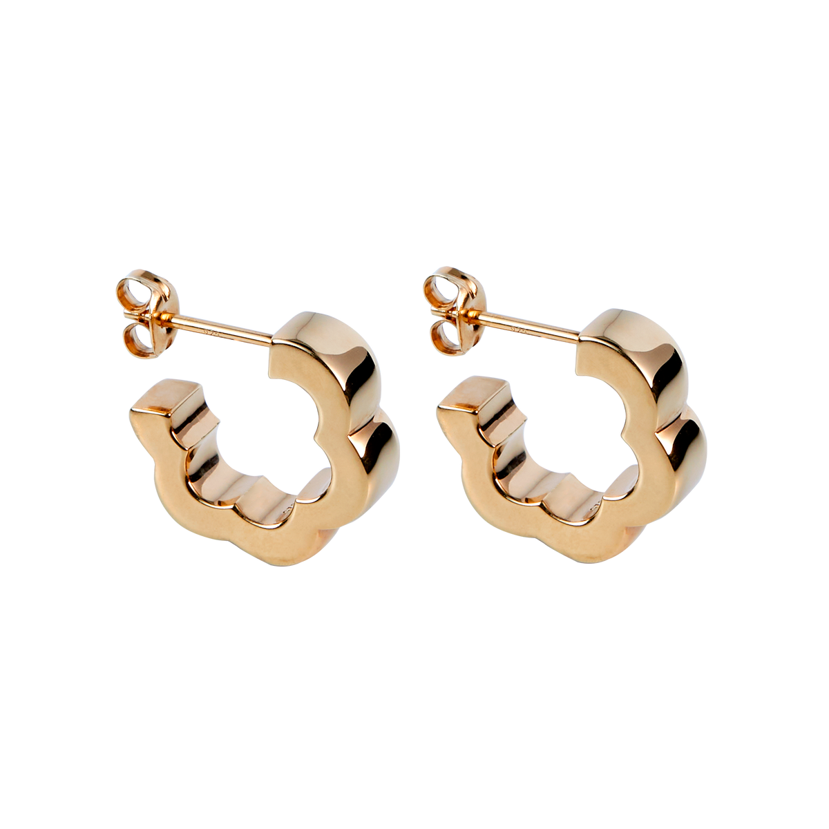 Flower Line Pierces -Gold-