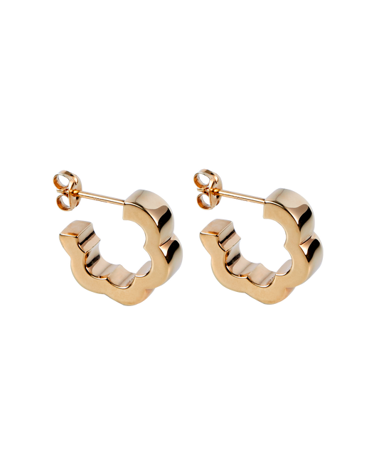 Flower Line Pierces -Gold-