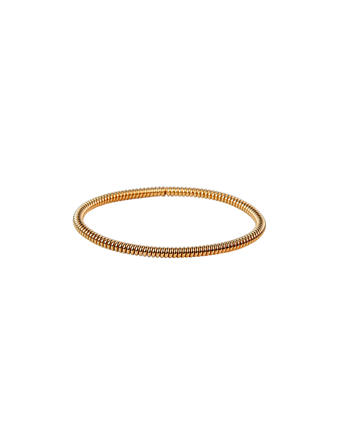 Spring Type Bangle Spring Bracelet -Gold-