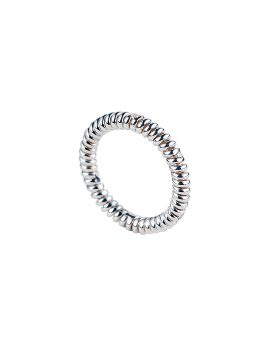 Spring 6 Stone Ring Diamond -Silver-