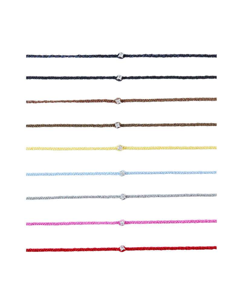 Pure Silk Bracelet 1 Diamond - Silver -