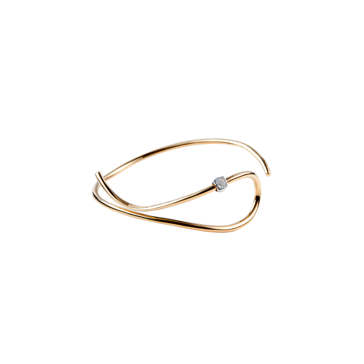 Wave Bangle Calm - Gold -