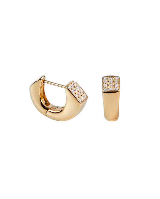 Calla Lily Pierces Diamond -Gold-