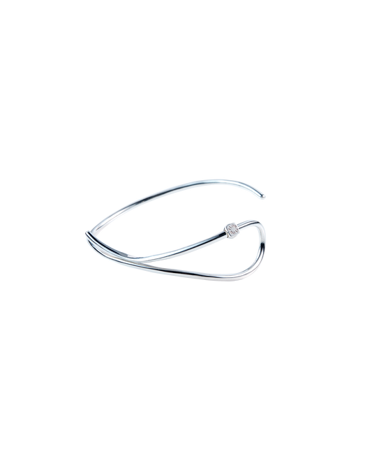 Wave Bangle -Calm- Silver
