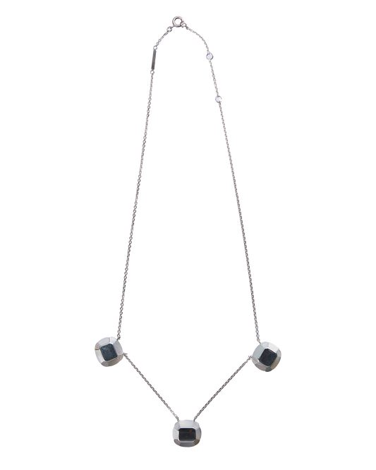 3 Chamomile Necklace -Silver-
