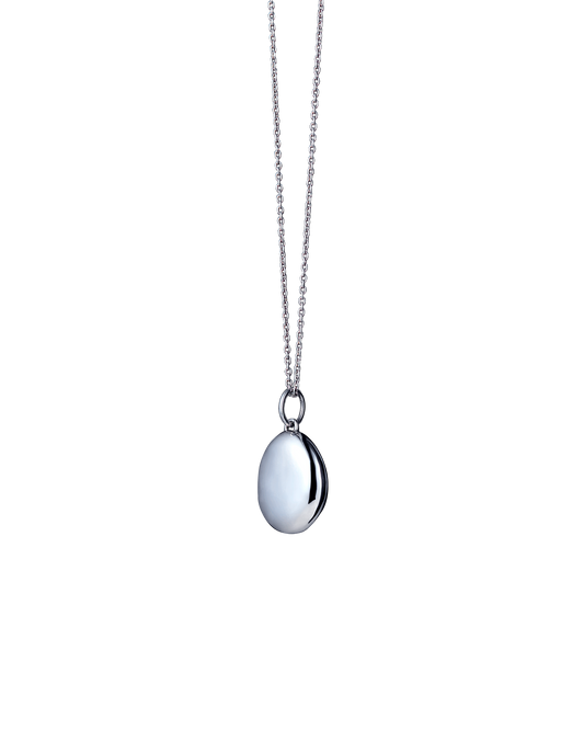 Pure Silver Stone Necklace