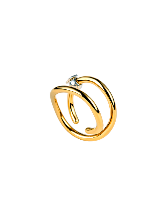 Wave Ring -Peace- Gold　