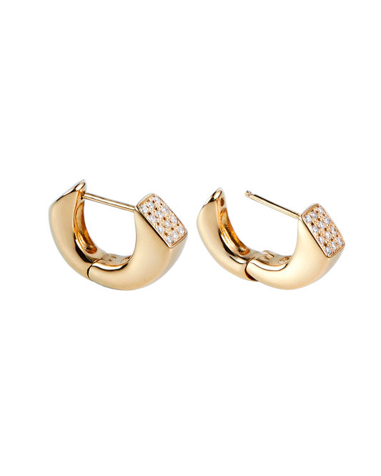 Calla Lily Pierces Diamond -Gold-