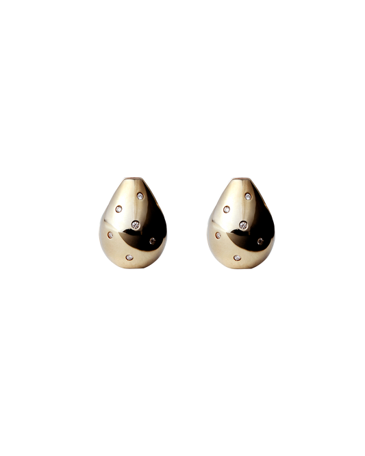 Drop Pierce Diamond  -Gold-
