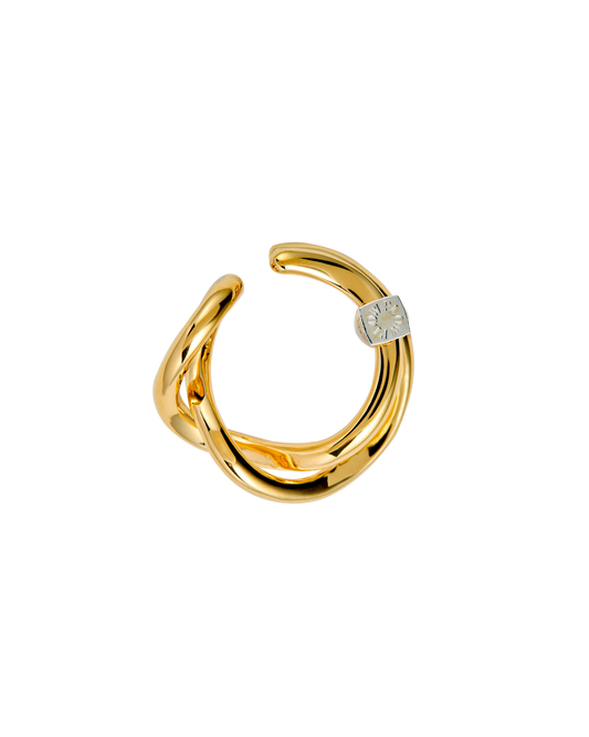 Wave Ear Cuff -Wish- Gold