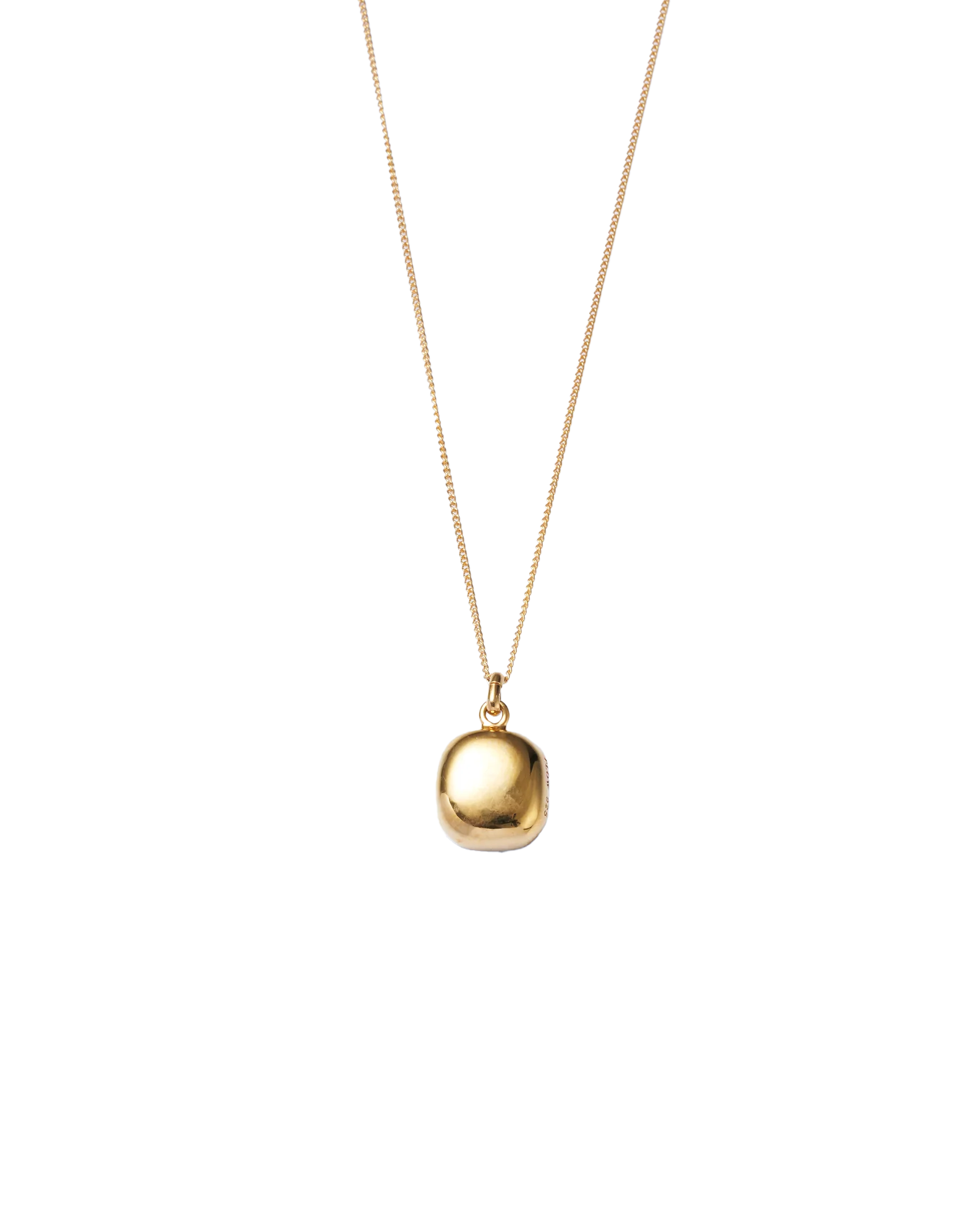 White Shell Window Necklace -Gold-