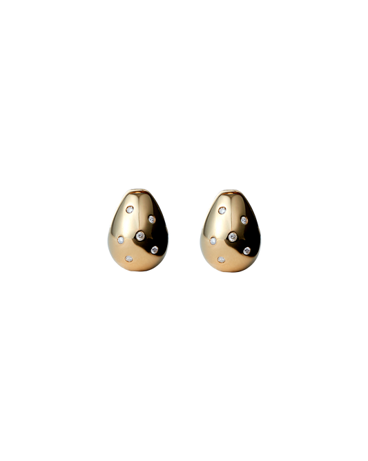Drop Pierce S Diamond -Gold-