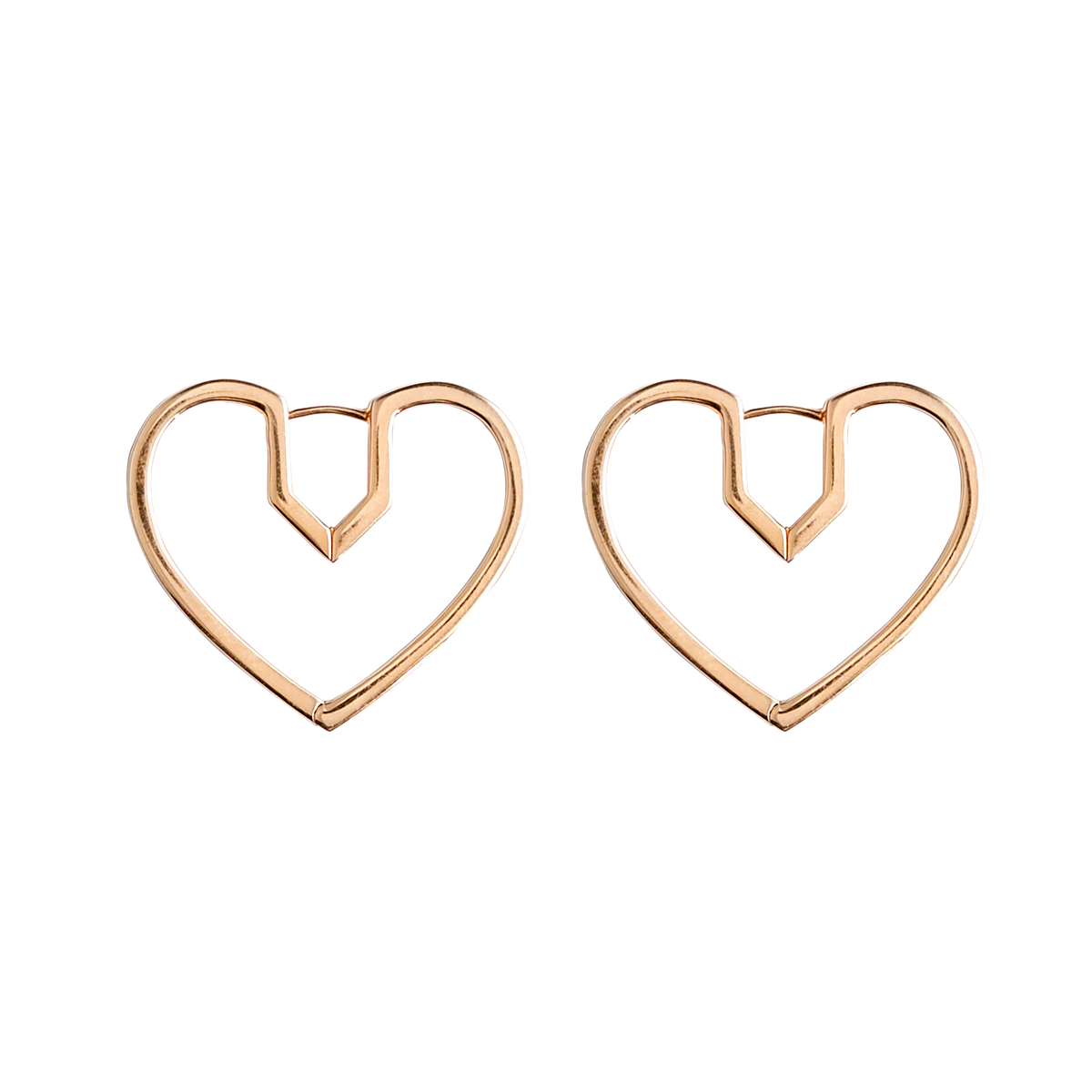 Hug Heart Hoop Pierce M -Gold- Hug Heart Hoop Pierce M -Gold-