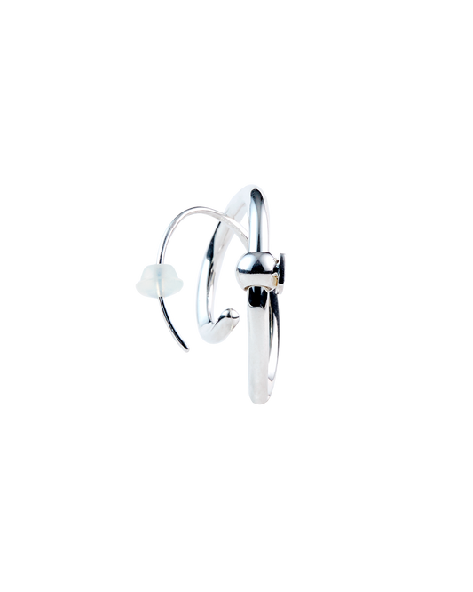 Wave Pierces Love -Silver-
