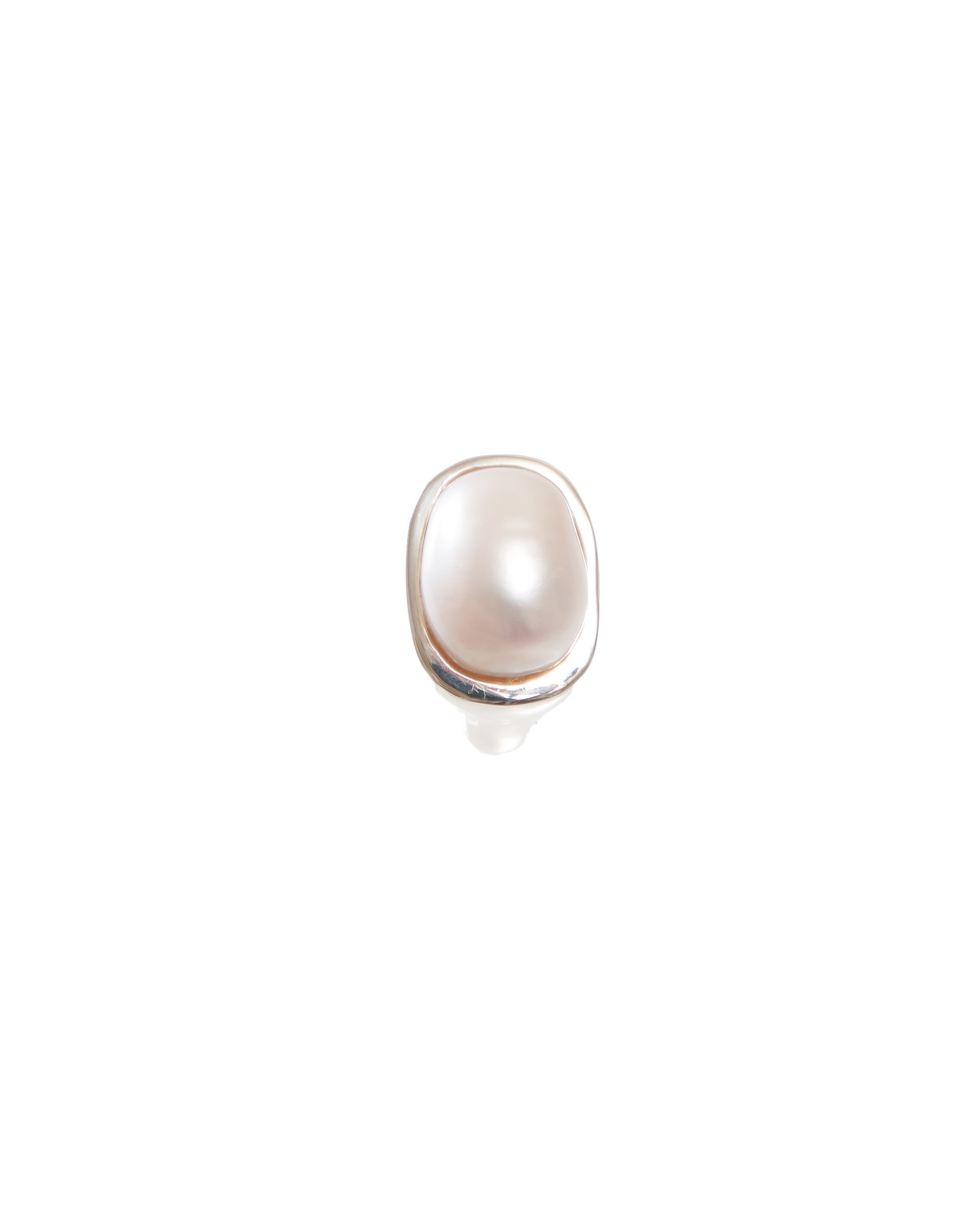 Pearl Ear Cuff -Silver-