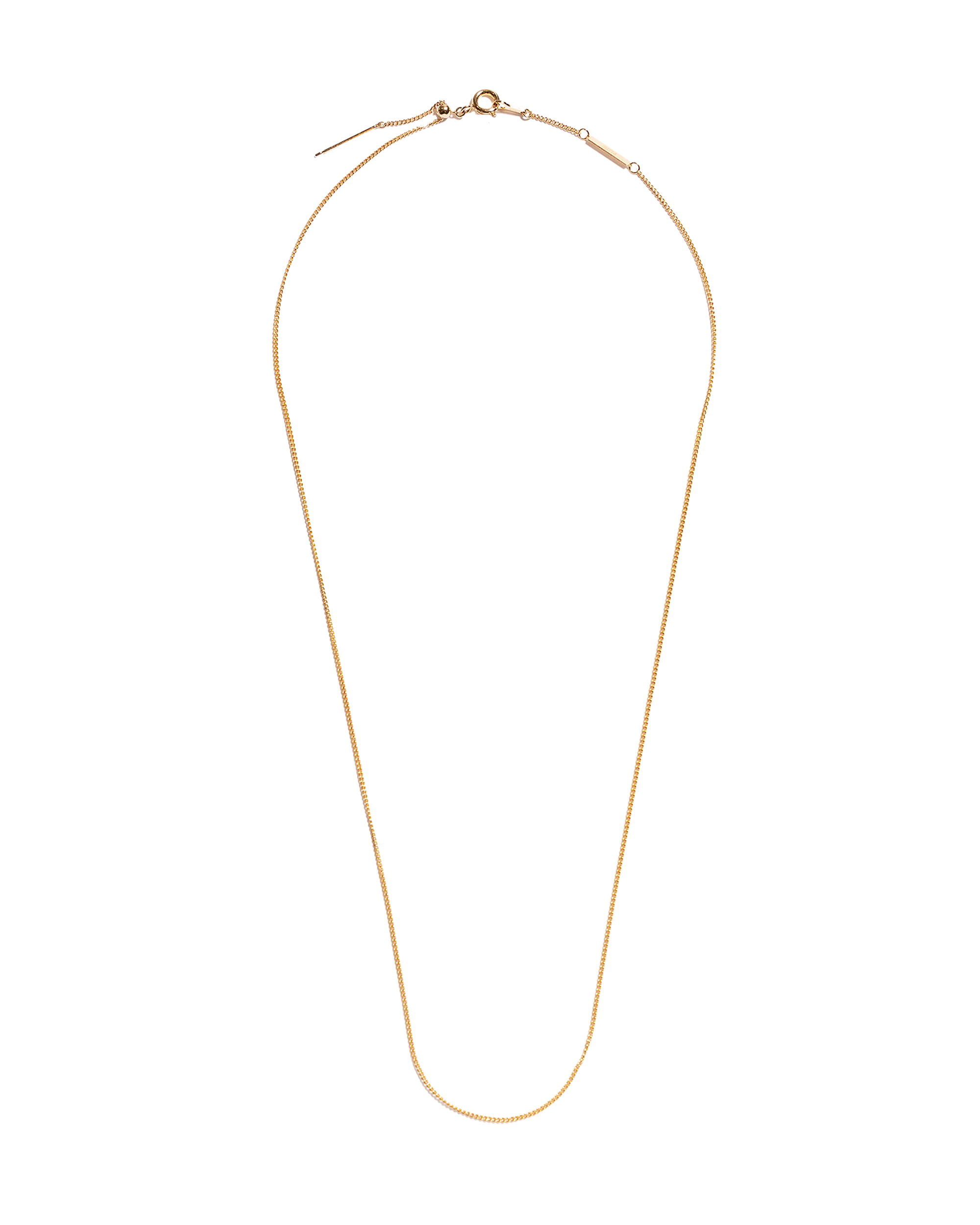 Lettering Circle Necklace 48cm -Gold-