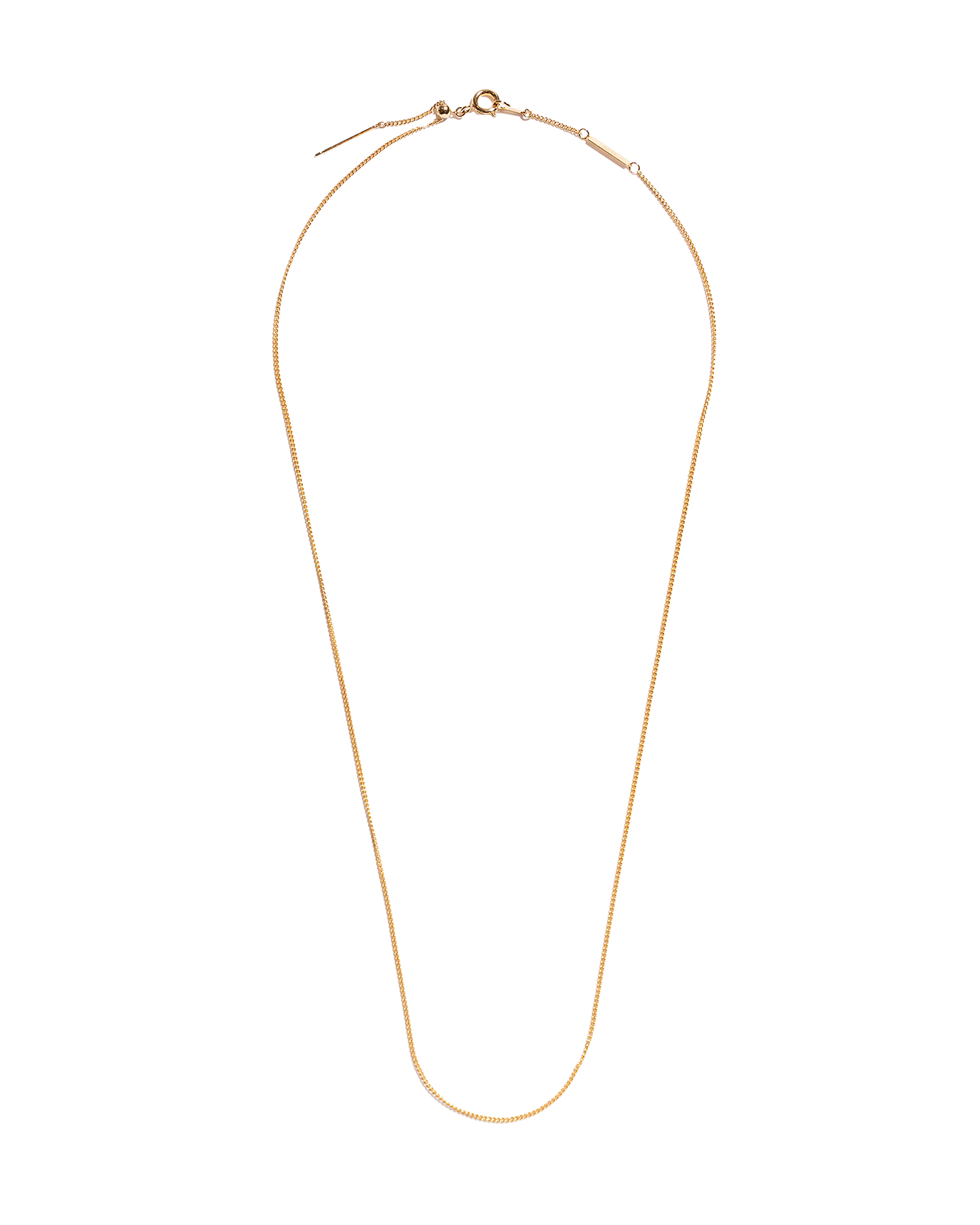Lettering Circle Necklace 78cm -Gold-