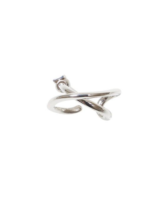 Wave Ear Cuff -Fell- Silver