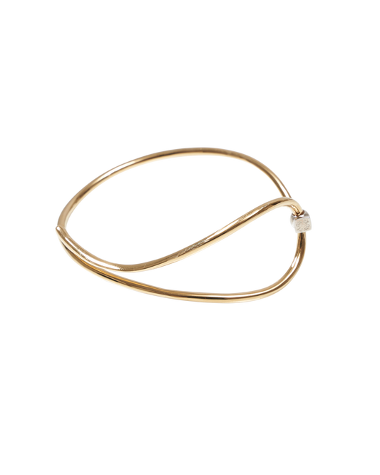 Wave Bangle -Calm- Gold