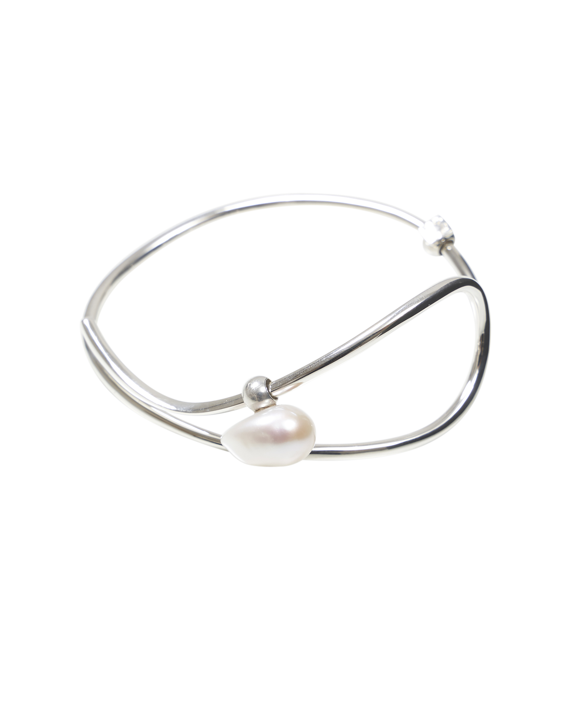 Wave Bangle -Calm- Silver