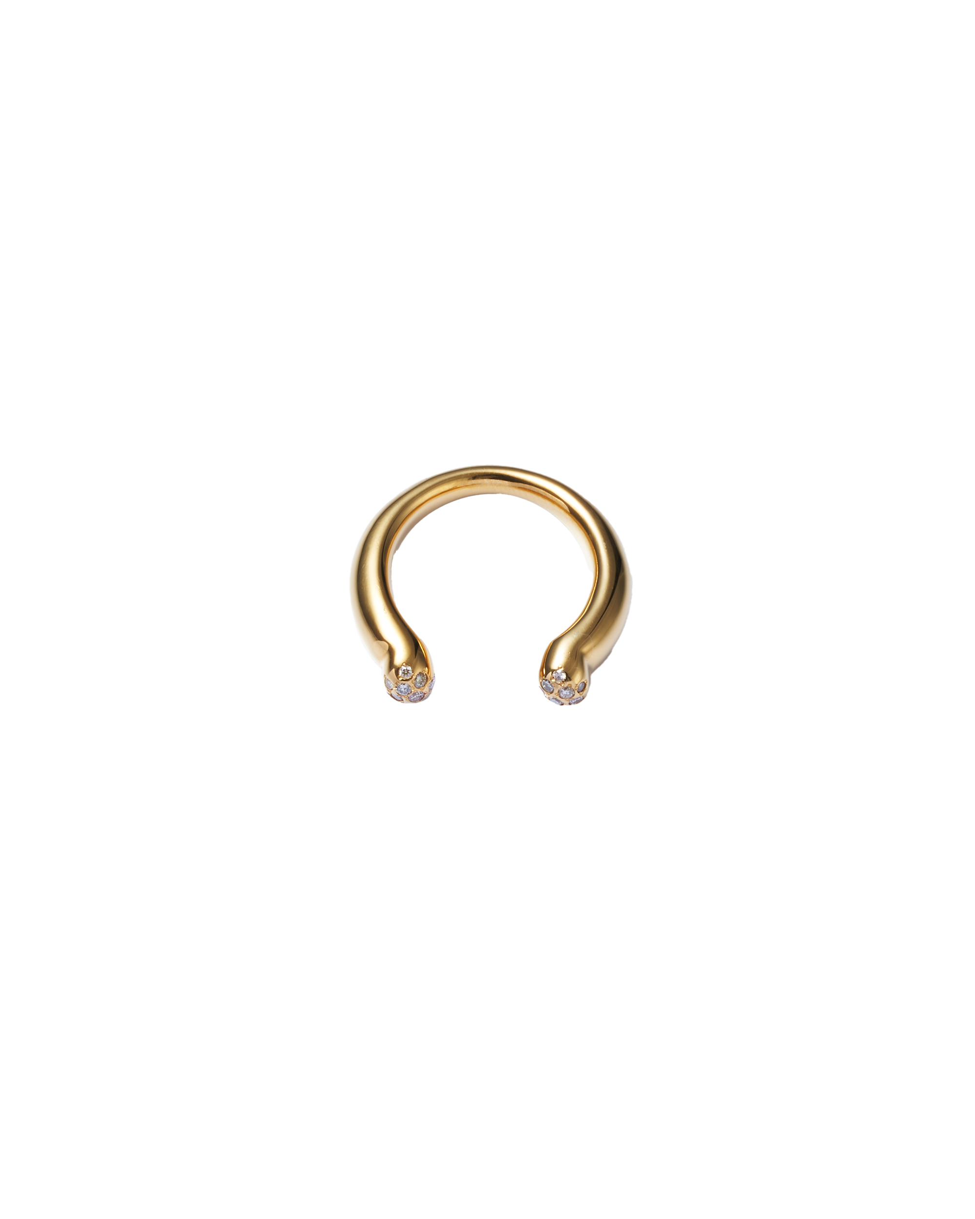 Horseshoe Ring Diamond -Gold-