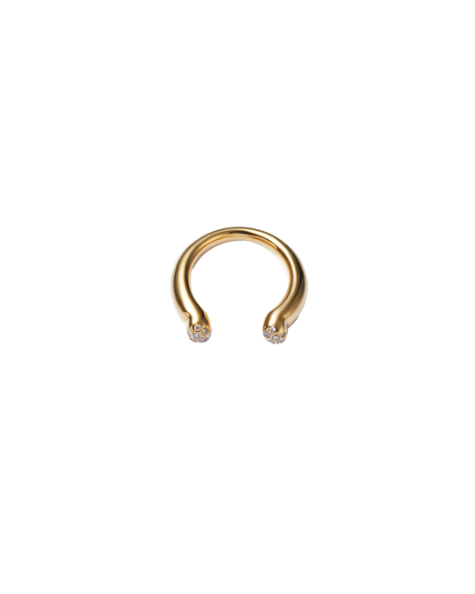 Horseshoe Ring Diamond -Gold-