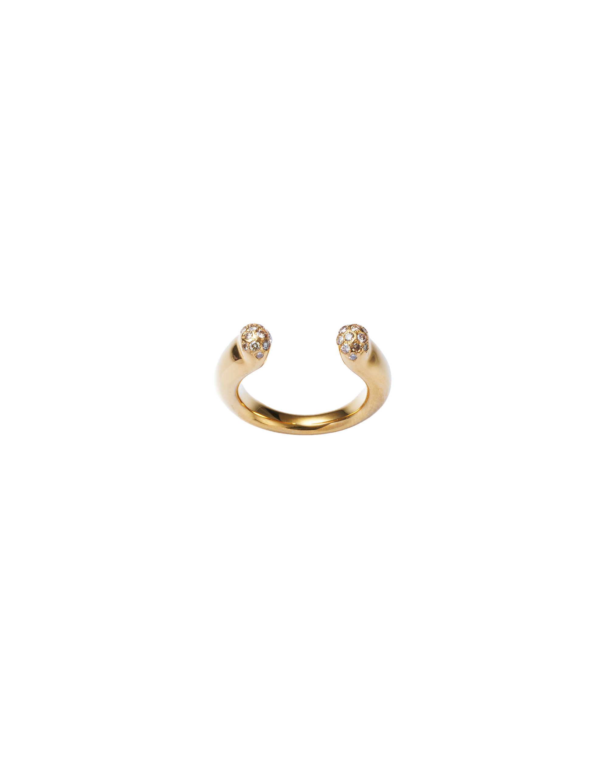 Horseshoe Ring Diamond -Gold-