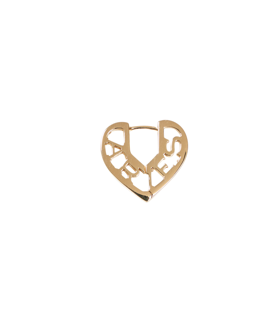 Zodiac Heart Pierce -Gold-