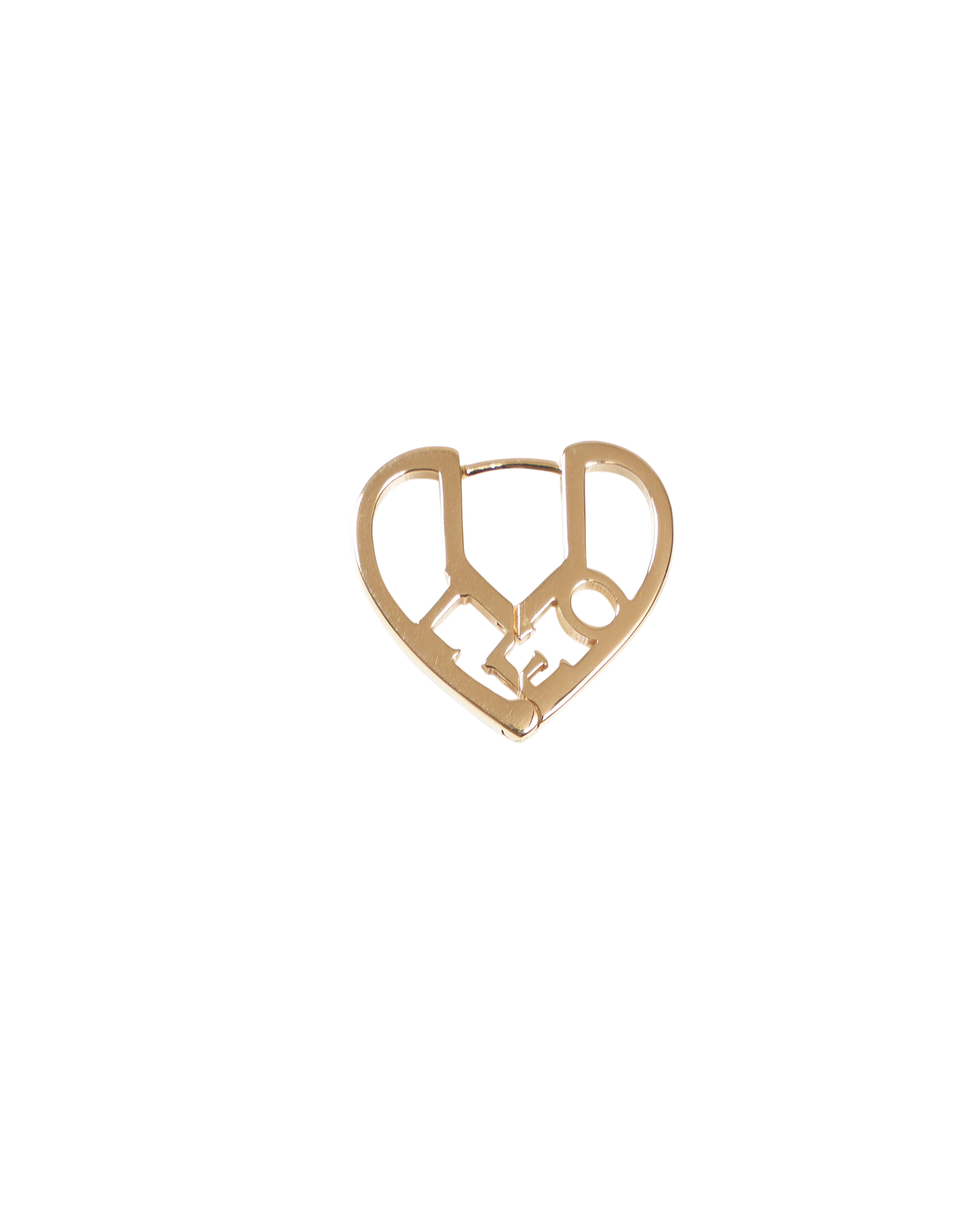 Zodiac Heart Pierce -Gold-