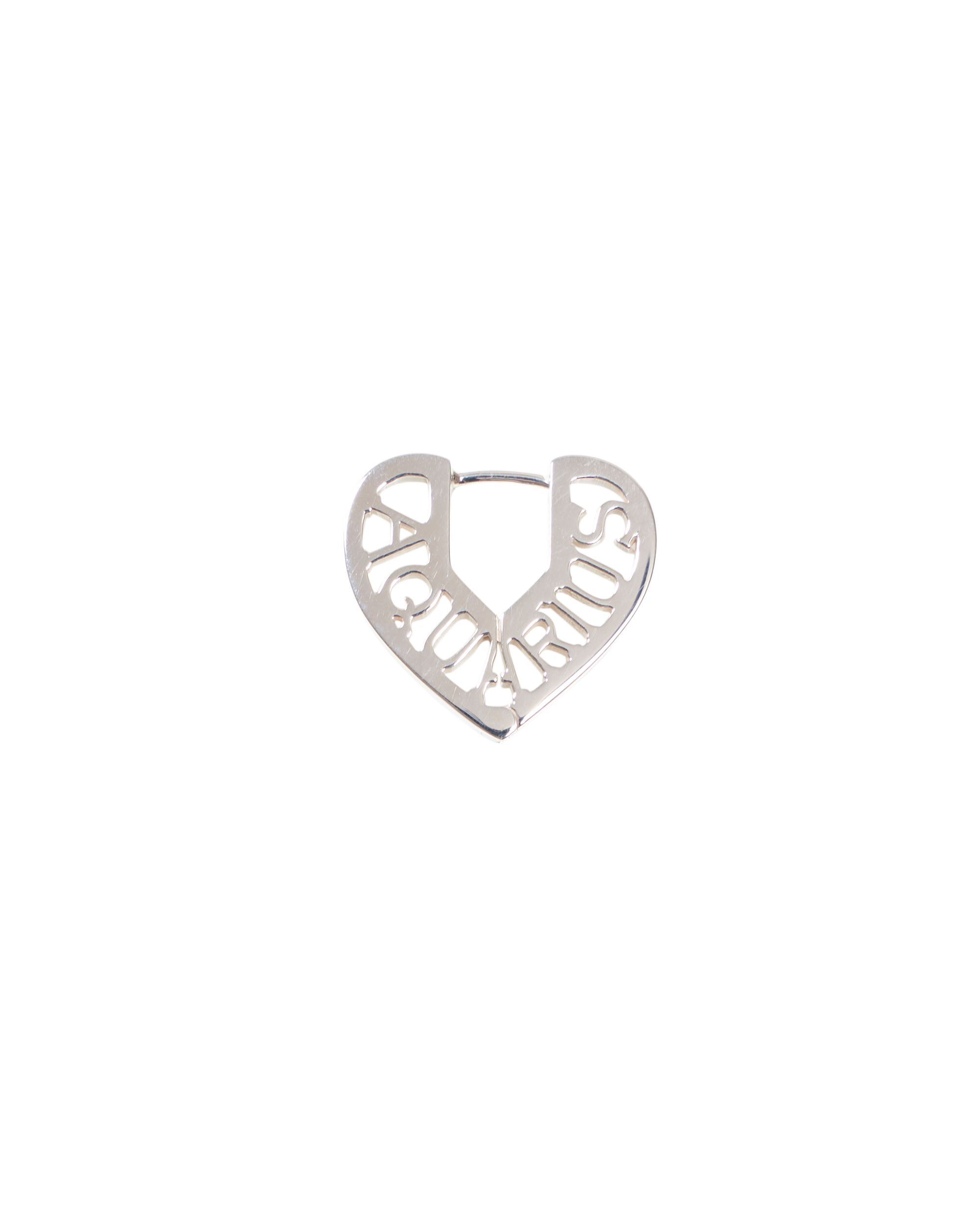 Zodiac Heart Pierce -Silver-