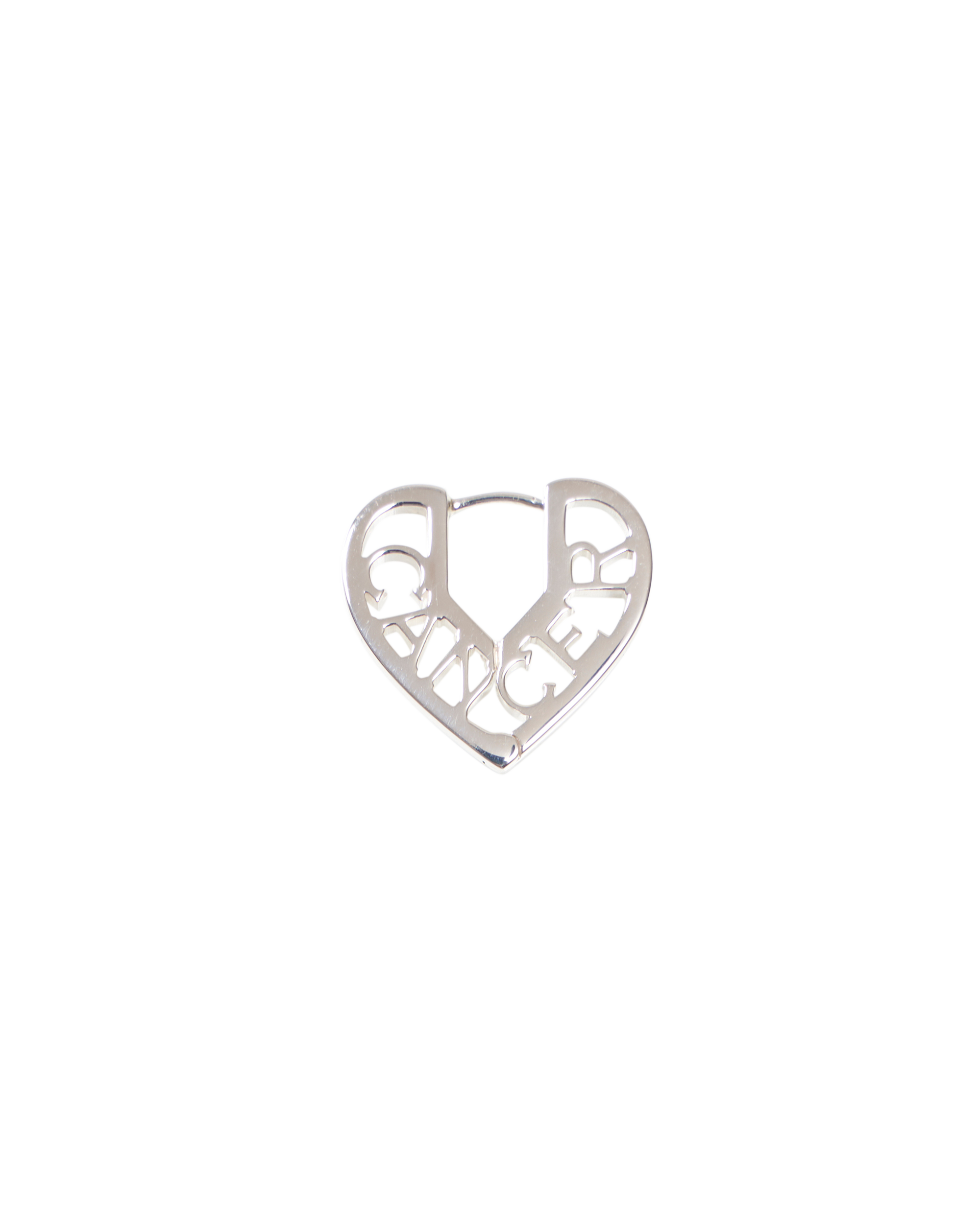 Zodiac Heart Pierce -Silver-