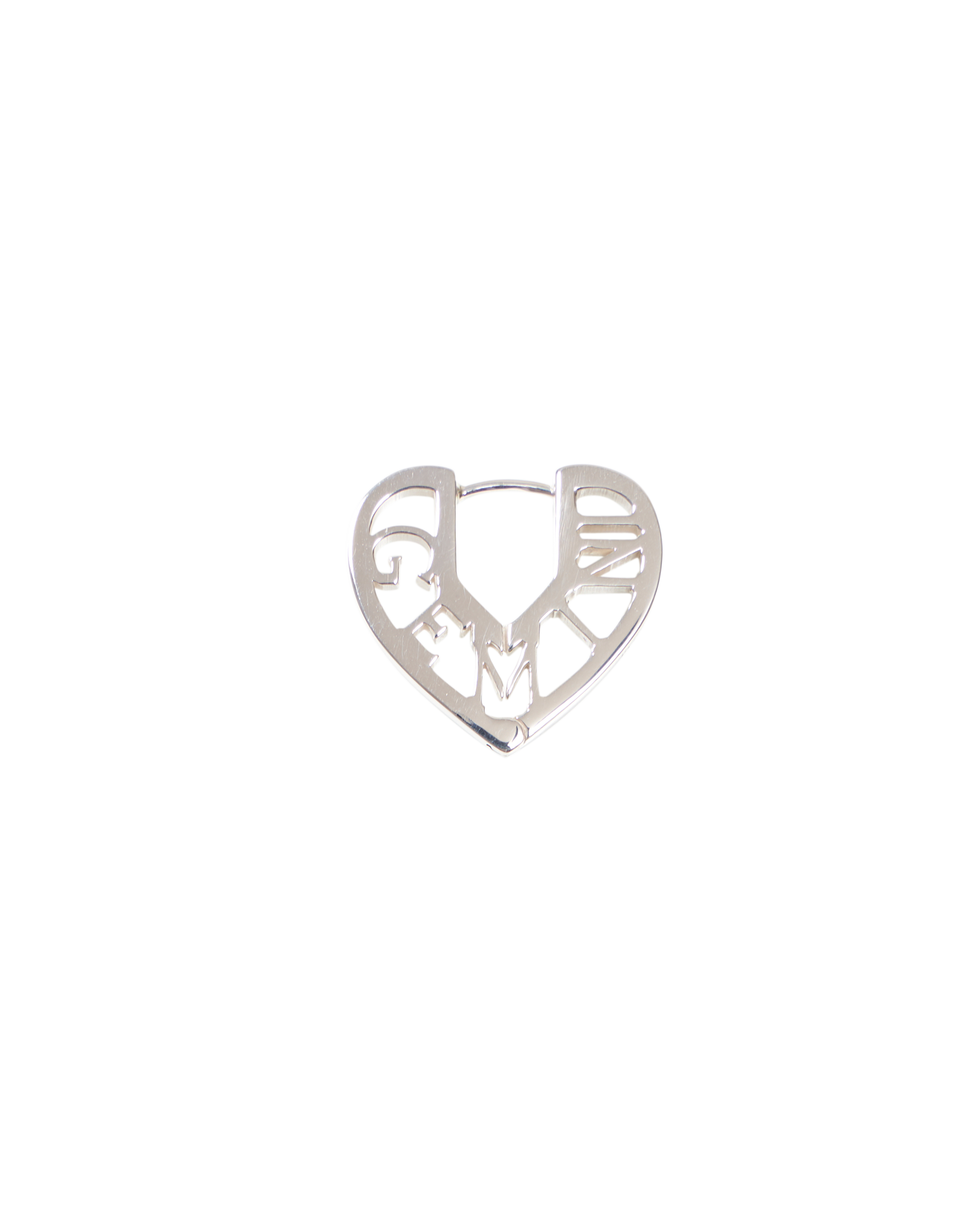 Zodiac Heart Pierce -Silver-