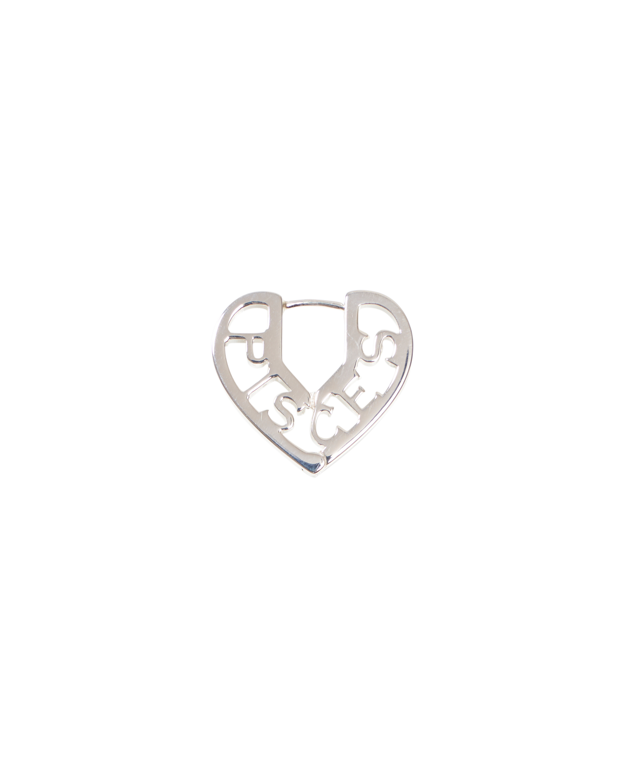 Zodiac Heart Pierce -Silver-