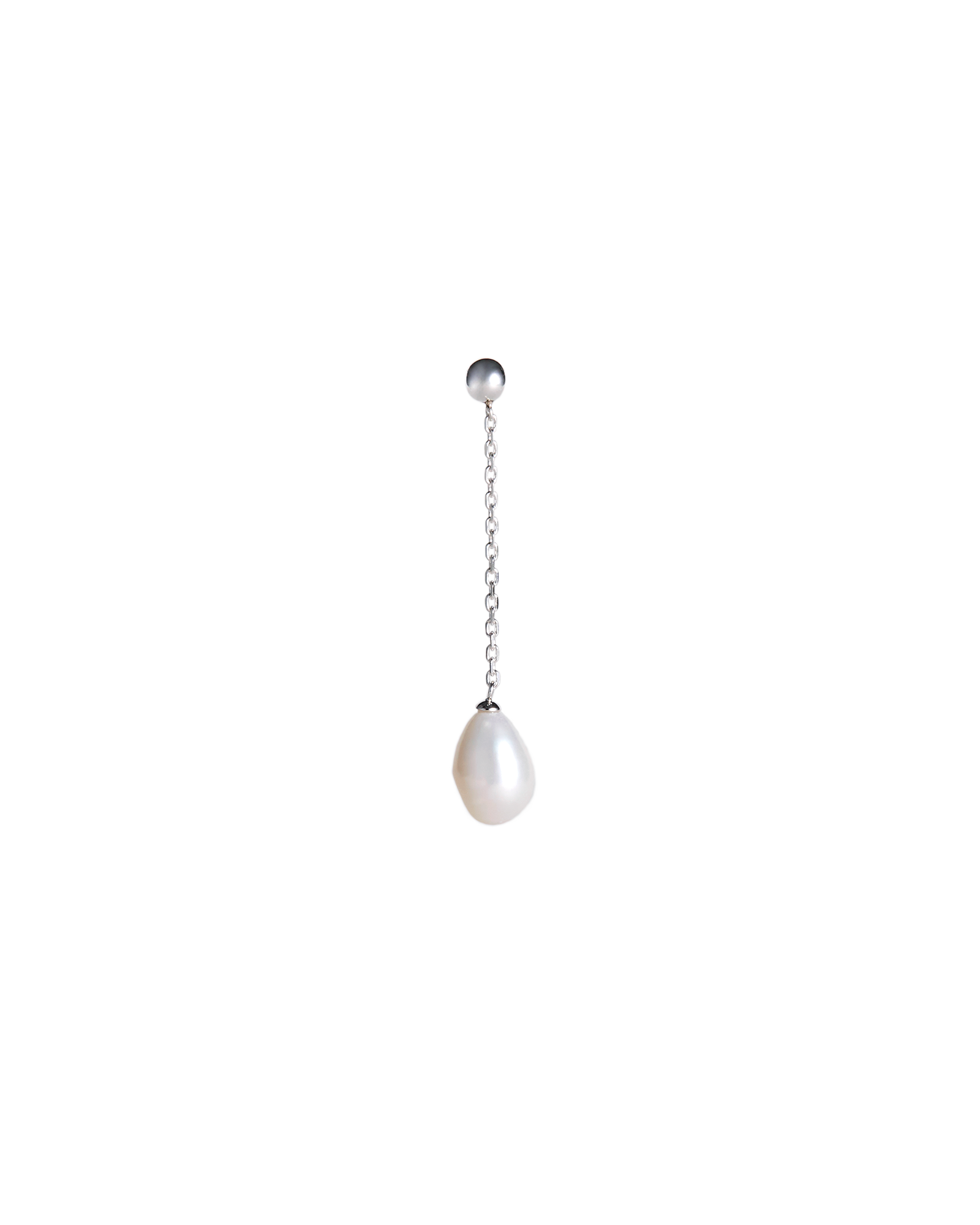 Pearl  Chain Charm M-Silver-